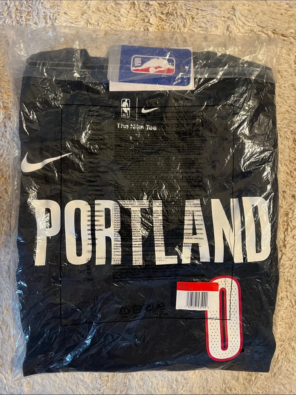 Men’s NBA Nike Jersey T-shirt, Portland Lillard